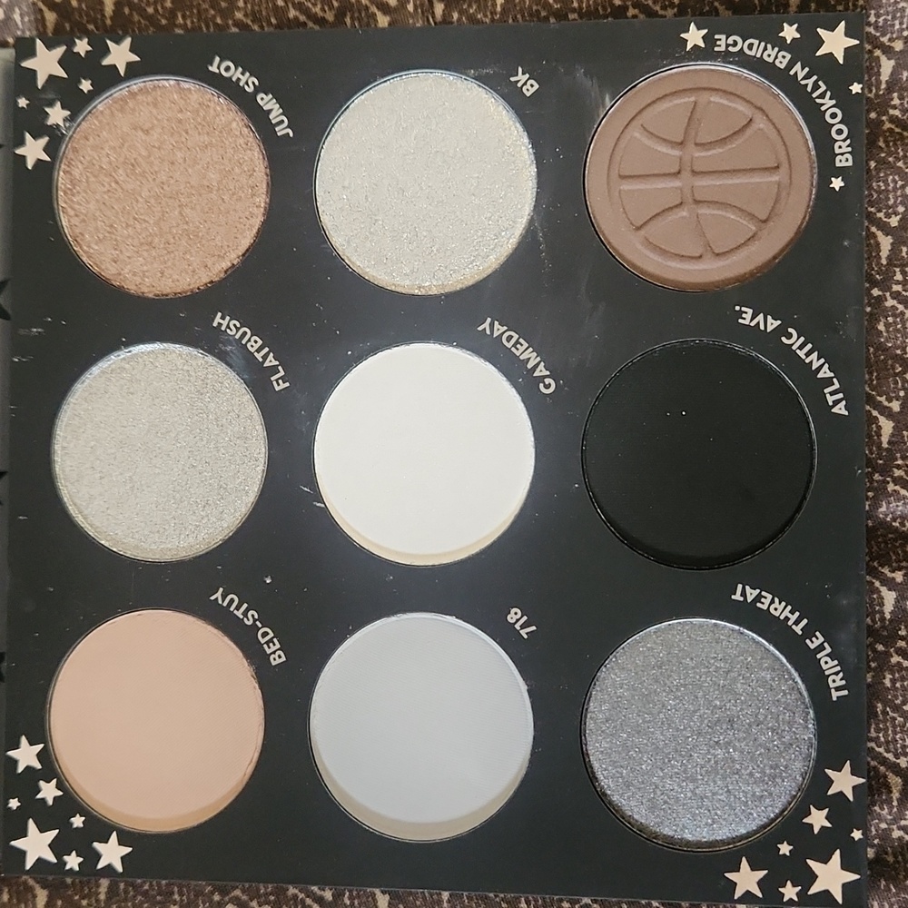 Colourpop x NBA Brooklyn Nets Palette